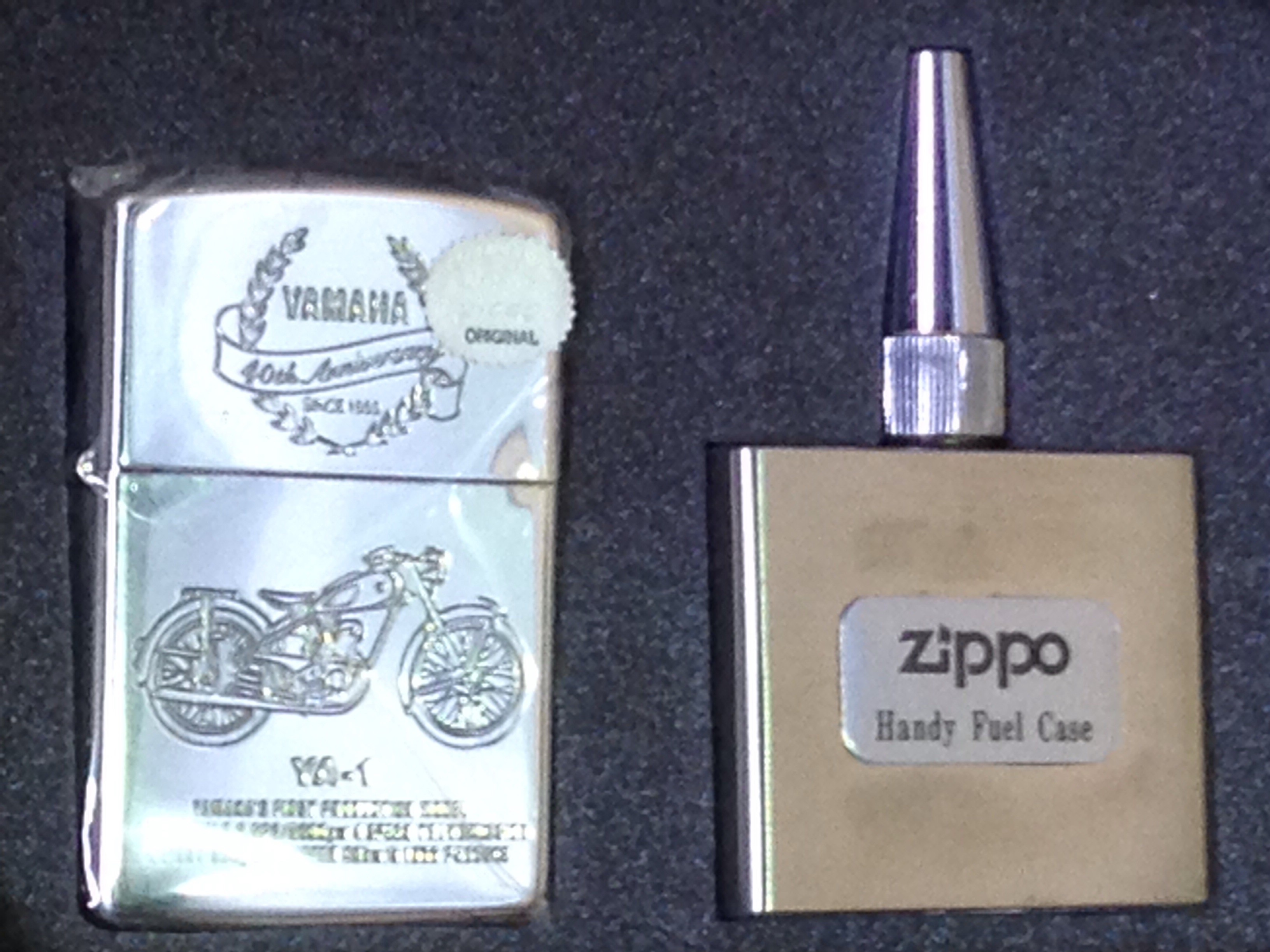 売約済み】ヤマハ ４０周年記念Zippo （蔵出し情報） - バイクパーツの ...