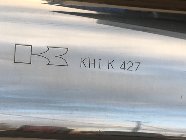 ZRX1200R マフラー K472/M096 カワサキ 純正  バイク 部品 ZR1200A K472 コケキズ無し 凹みなし そのまま使える 修復素材に 車検 Genuine:22105061