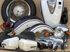 ドラッグスター250の純正パーツが入荷しました。